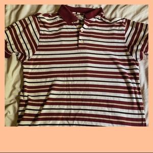 Striped collared shirt